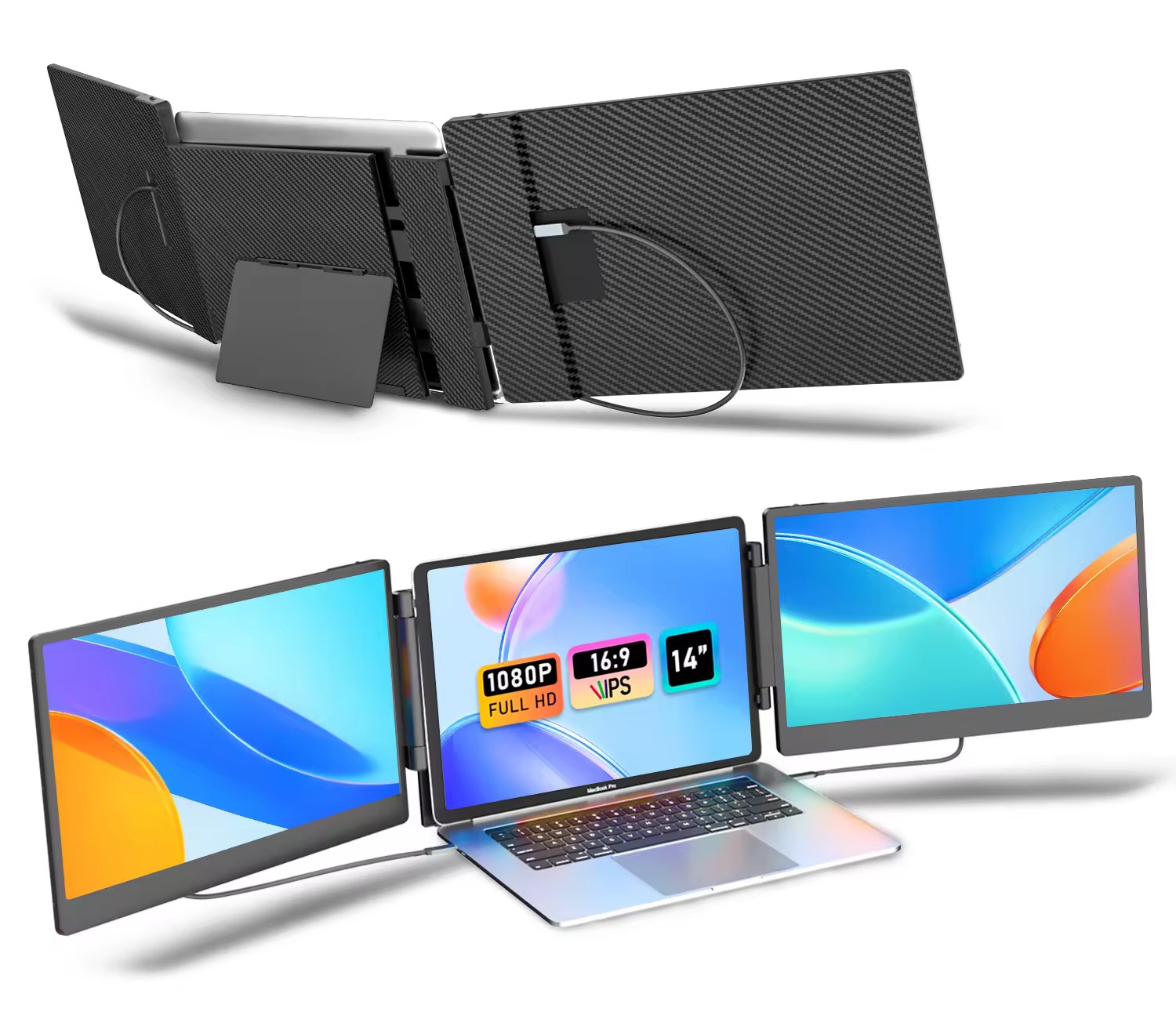 Triple d'écran d'ordinateur